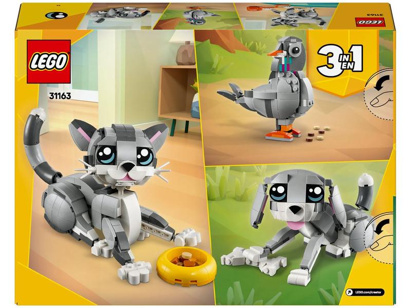 まめすけ✯ LEGO Gato Brincalhão 3 em 1 31163 407 Peças - Quebra Cabeça